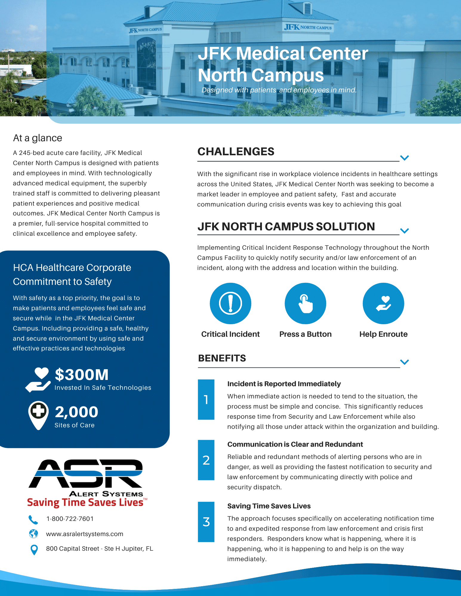 JFK Medical Center Teams Up with ASR Alert Systems North Campus Use Case