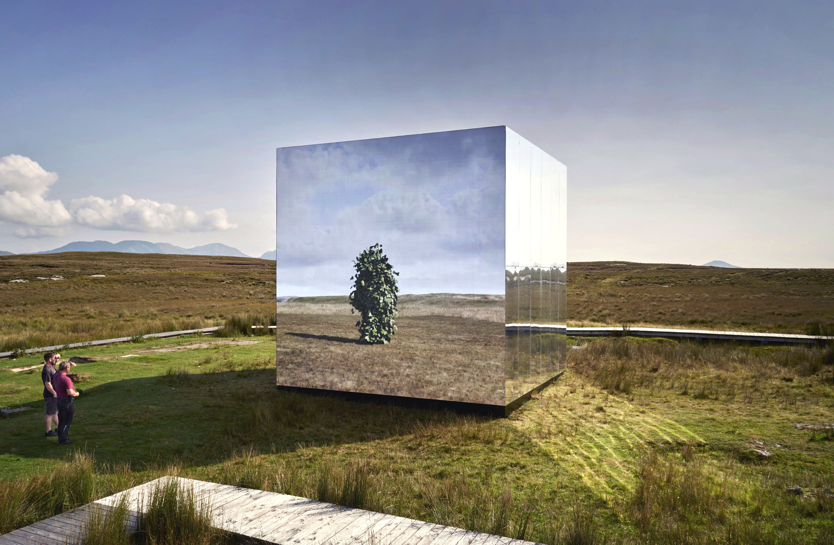 Giant Outdoor Art Installation Features Bluesky Aerial Photomaps