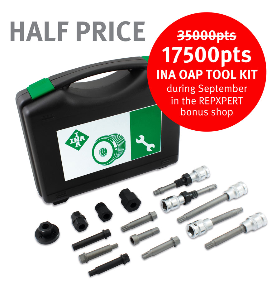 Get 50% off the INA OAP tool kit in the latest REPXPERT bonus shop offer!